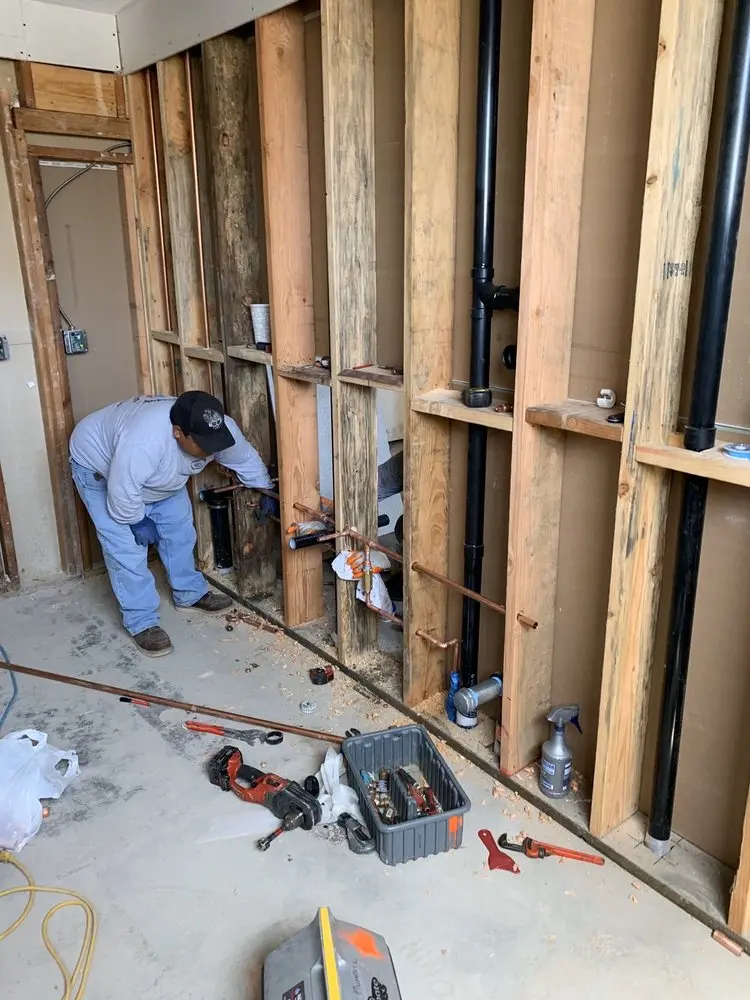 Commercial rough-in plumbing for Gas Line Repair in Patriot Village